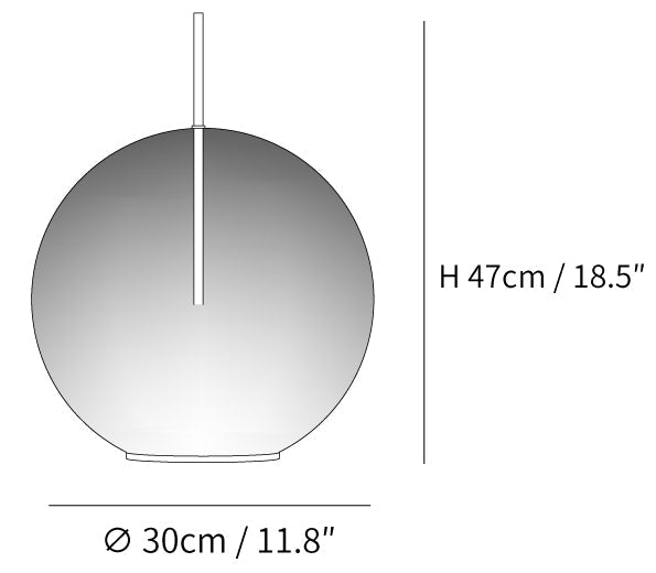 Tindari Glass Table Lamp