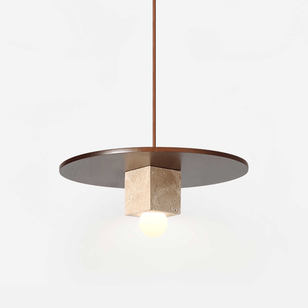 Tondo Stone Disc Pendant Light