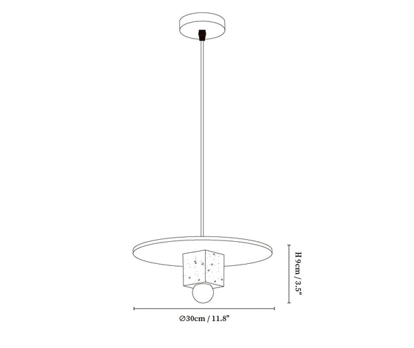 Tondo Stone Disc Pendant Light