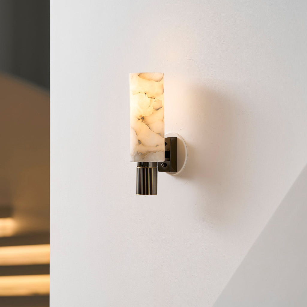 Torch Alabaster Sconce