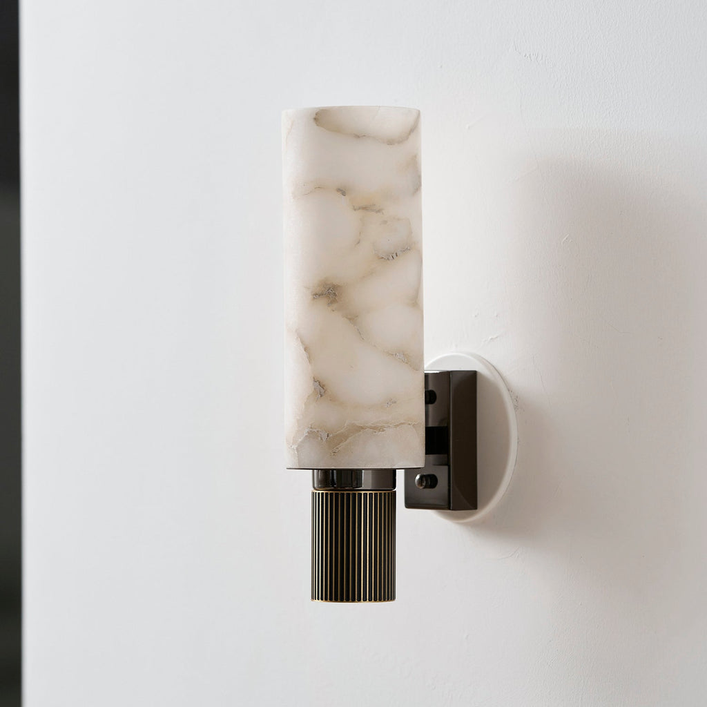 Torch Alabaster Sconce