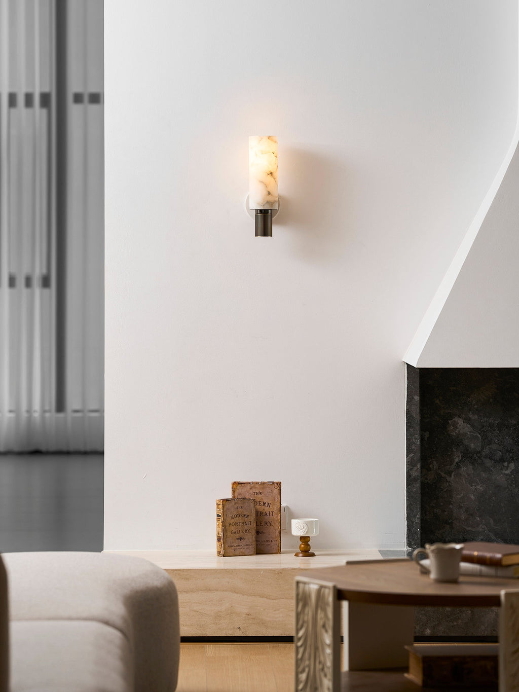 Torch Alabaster Sconce