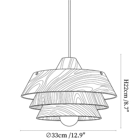 Torven Wood Pendant Lamp