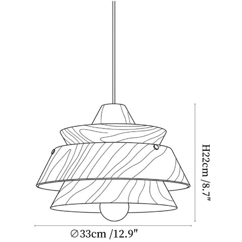 Torven Wood Pendant Lamp