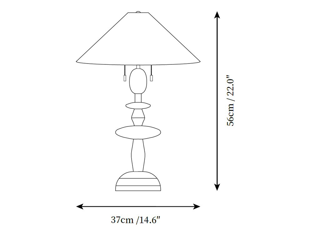 Tournage Wood Table Lamp