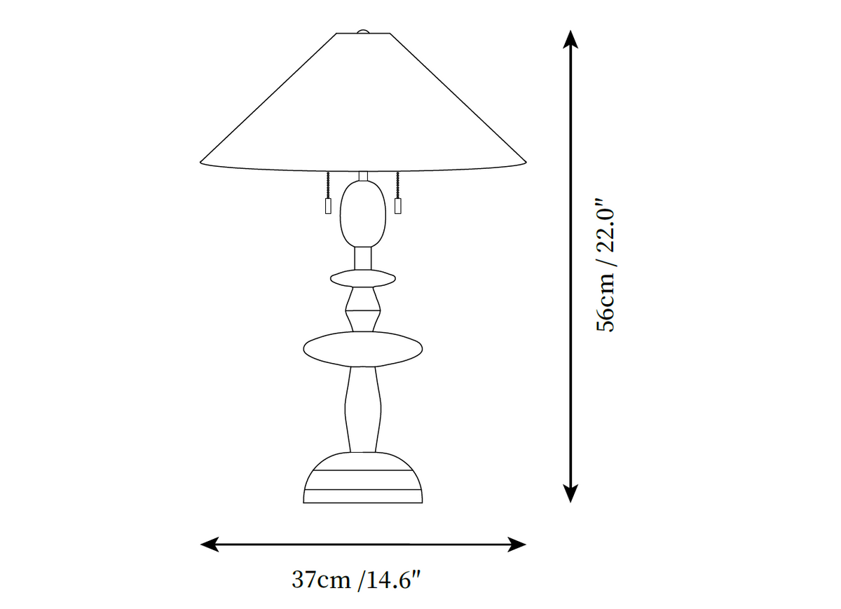Tournage Wood Table Lamp