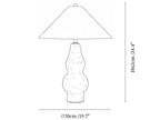 Tovelle Yellow Travertine Table Lamp
