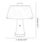 Trapezia Alabaster Desk Lamp