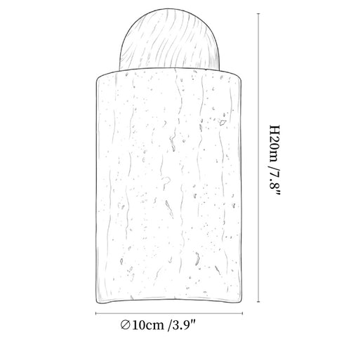 Travertine Capsule Wall Sconce