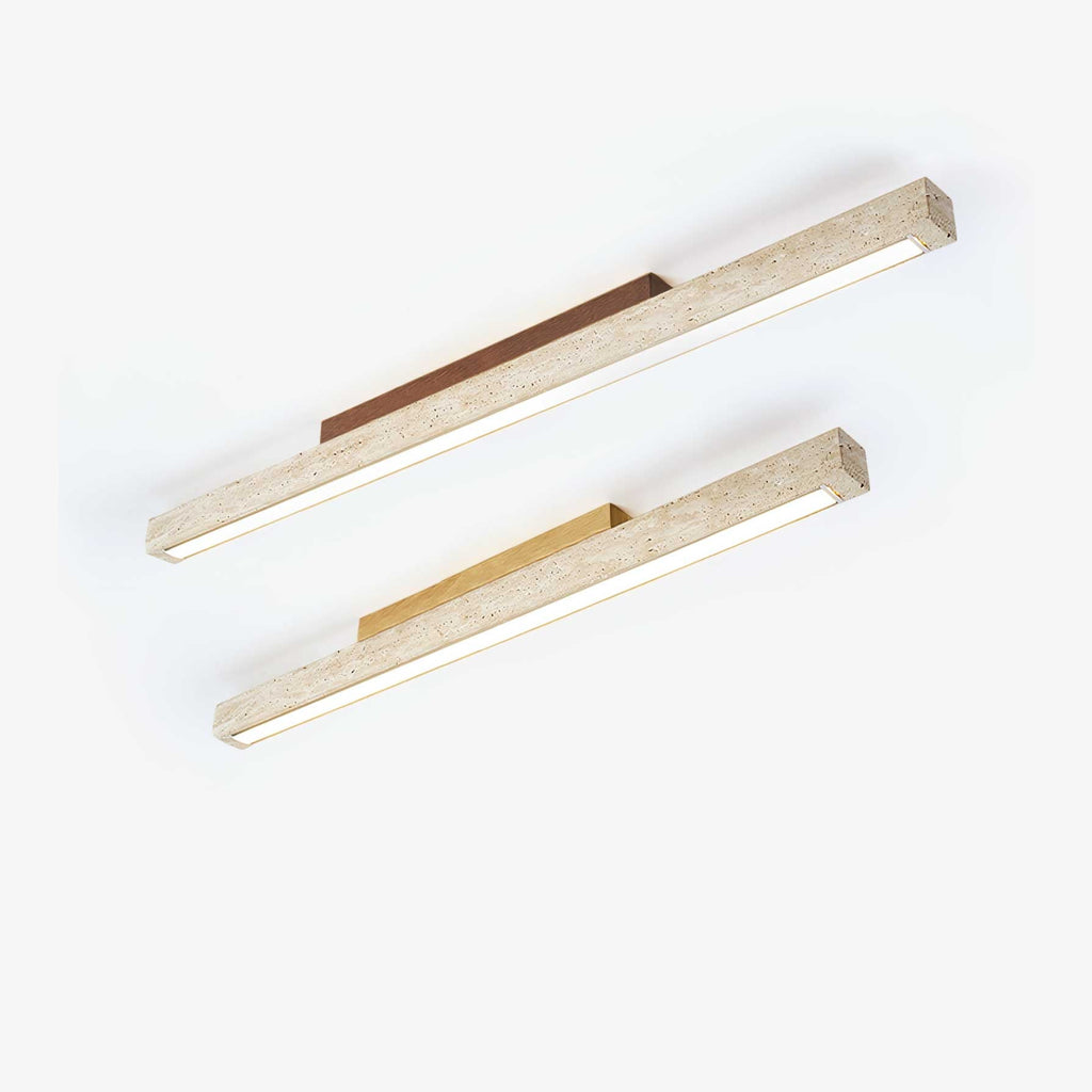 Travertine Column Ceiling Light