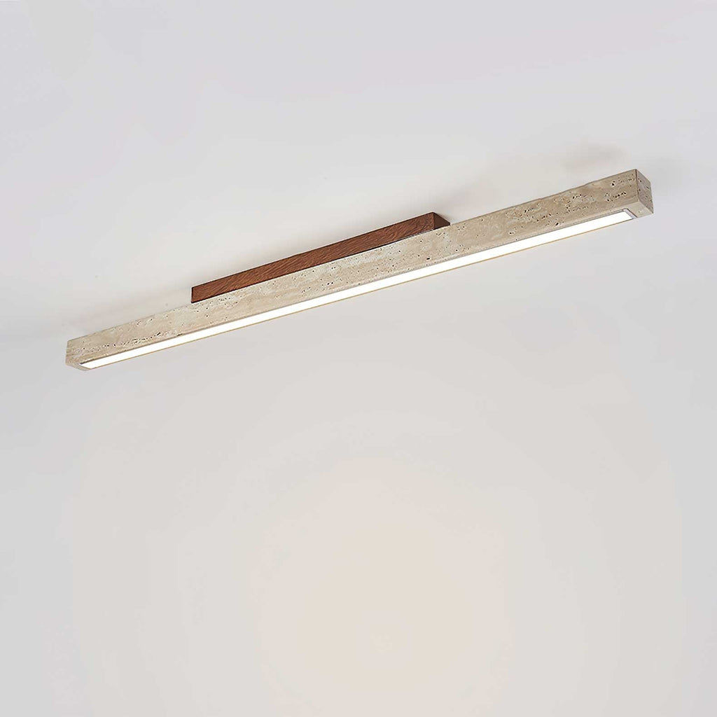 Travertine Column Ceiling Light