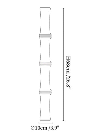 Travertine Column Glow Wall Light