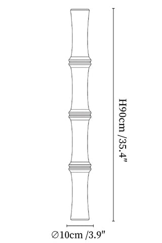 Travertine Column Glow Wall Light