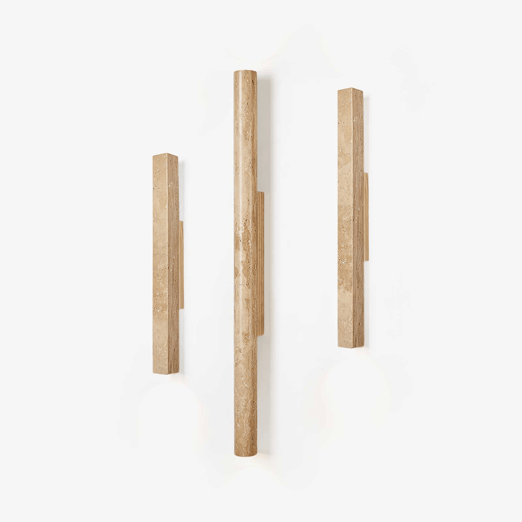Travertine Column Wall Light