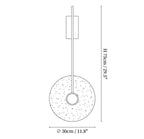 Travertine Disc Wall Lamp