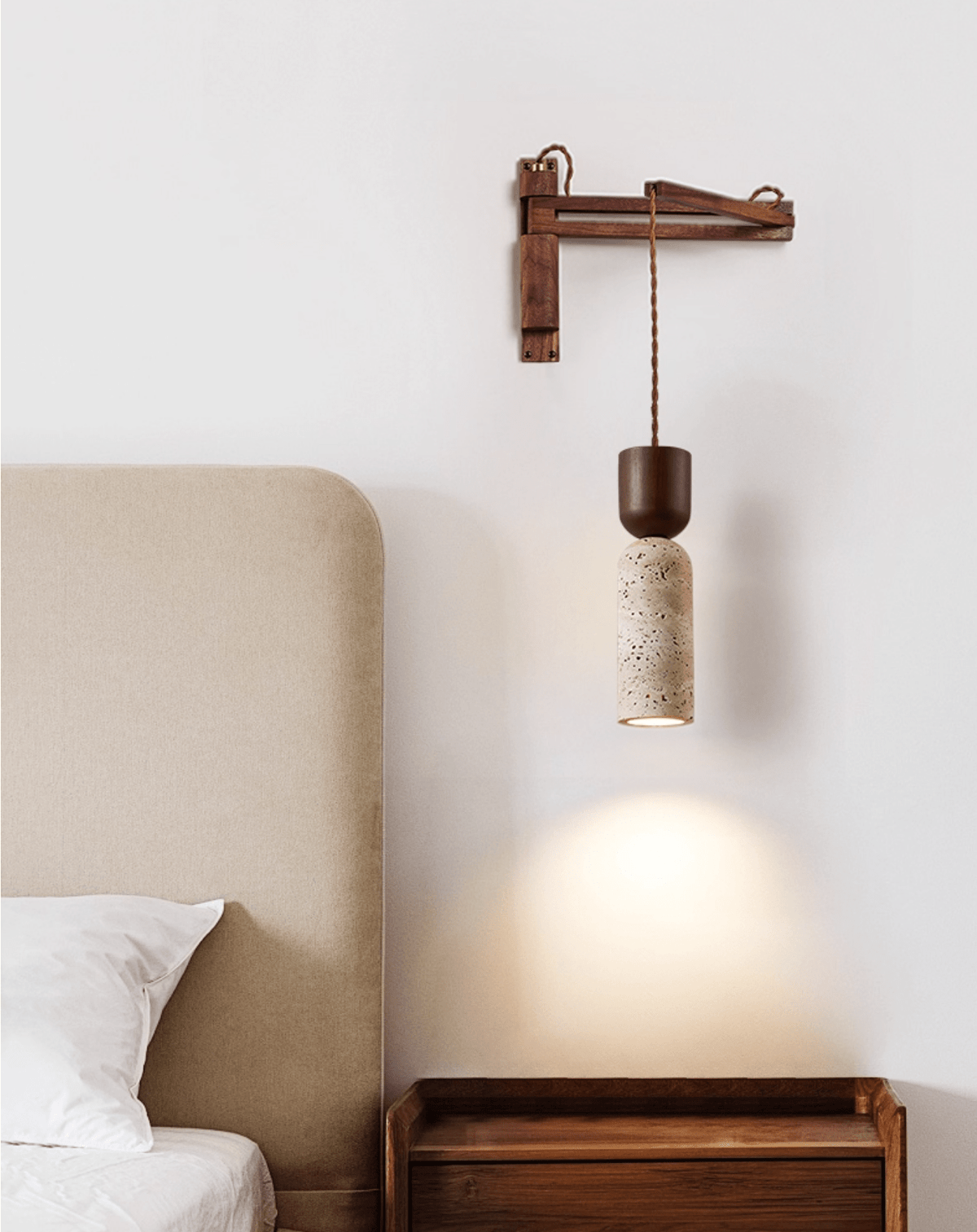 Travertine Fusion Wall Sconce