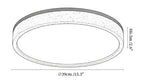 Travertine Halo Round Ceiling Lamp