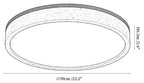 Travertine Halo Round Ceiling Lamp