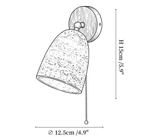 Travertine Pivoting Sconce
