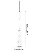 Travertine Stick Pendant Light