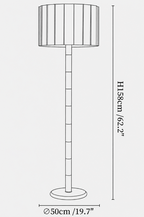 Travertine Striped Floor Lamp