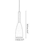 Travertine Teardrop Pendant Light