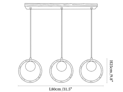 Travira Halo Pendant Light
