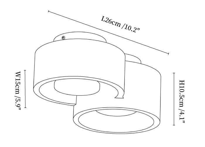 Trevi Travertine Cluster Ceiling Light