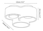 Trevi Travertine Cluster Ceiling Light