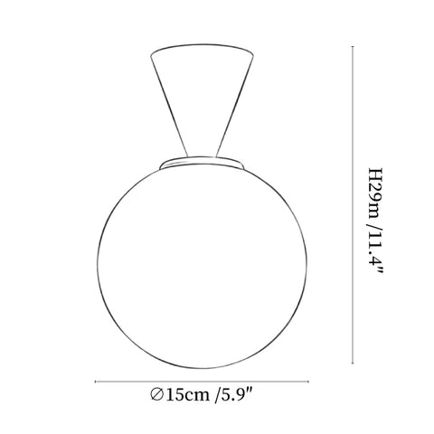 Trilo Globe Ceiling Light
