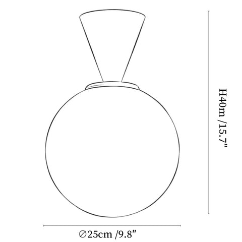 Trilo Globe Ceiling Light