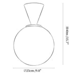Trilo Globe Ceiling Light
