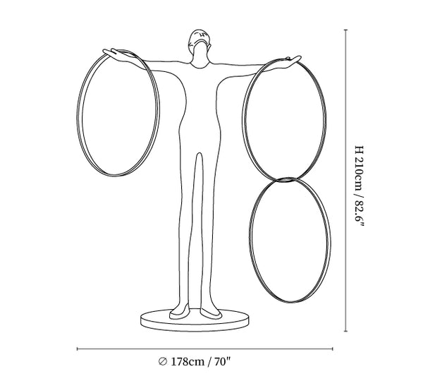 Trinity Life Sculpture Floor Lamp