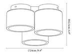 Trio Travertine Ceiling Light