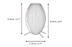 Tripod Bubble Table Lamp