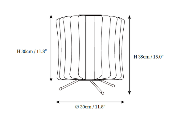 Tripod Bubble Table Lamp