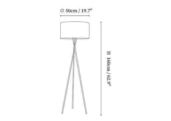 Tripod Grace Floor Lamp