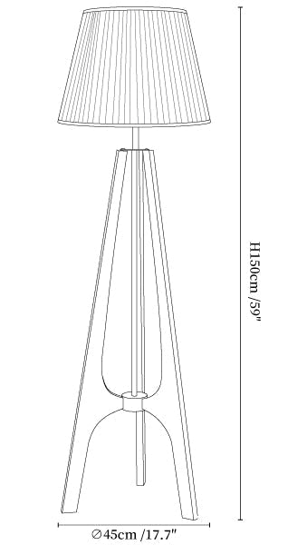 Trivelle Tripod Floor Lamp