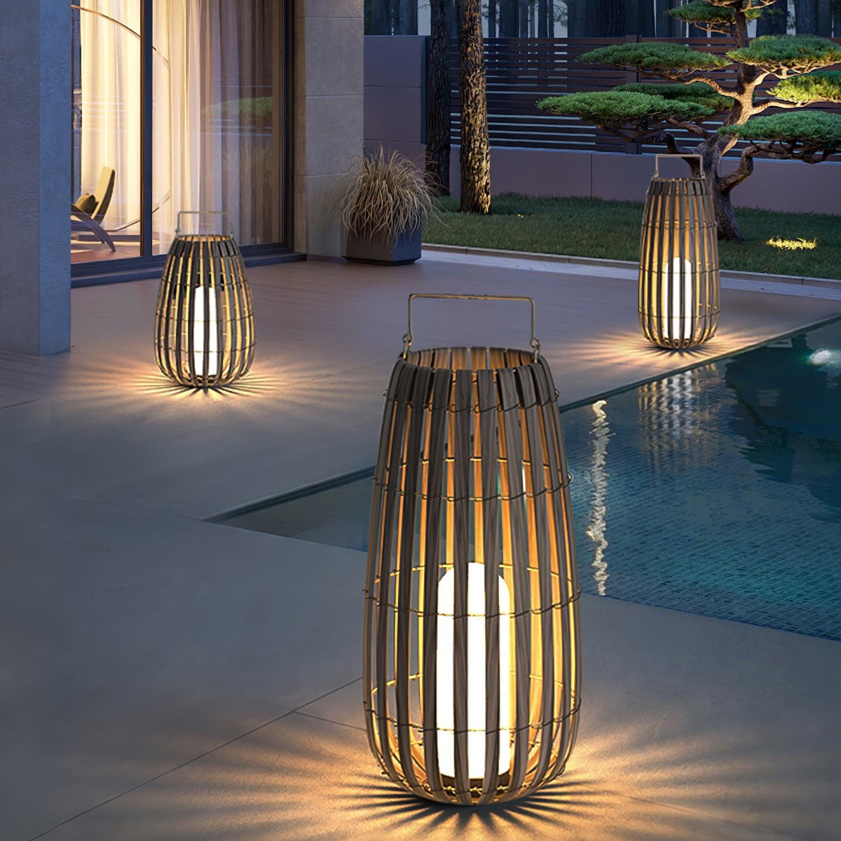 Tropic Braid Lantern Outdoor Lamp