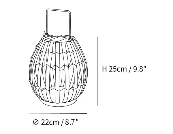 Tropic Braid Lantern Outdoor Lamp