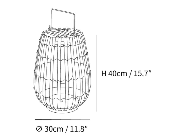 Tropic Braid Lantern Outdoor Lamp