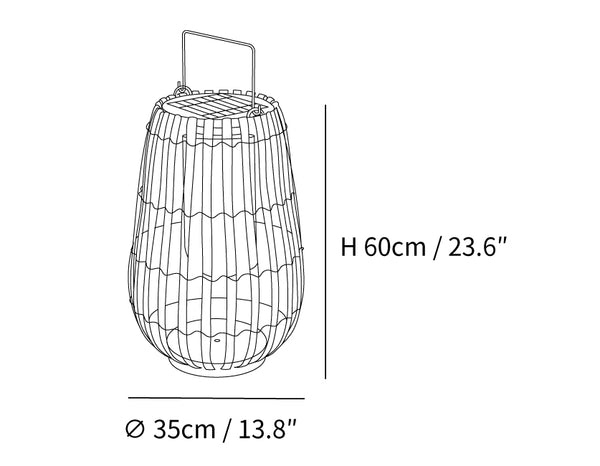 Tropic Braid Lantern Outdoor Lamp