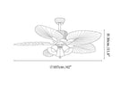 Tropica Breeze Ceiling Fan Light