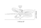 Tropica Breeze Ceiling Fan Light