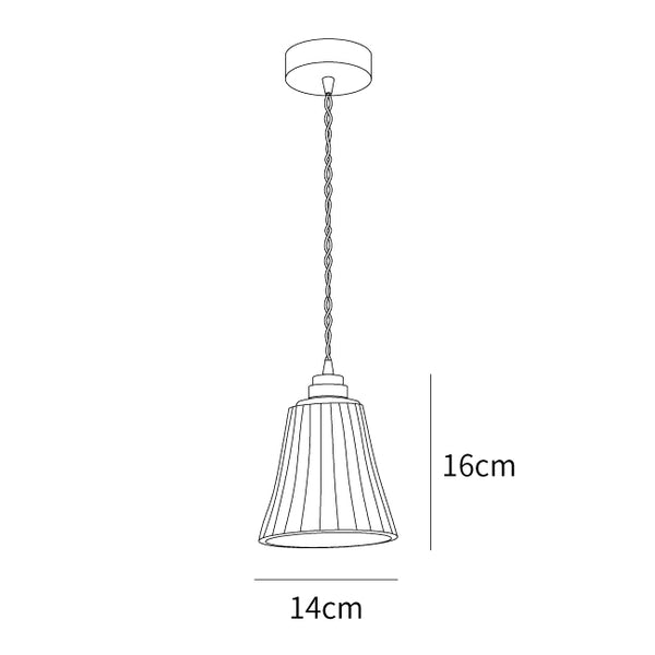 Trumpet Ceramic Pendant Light