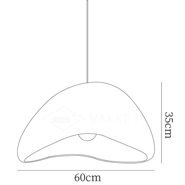 Tsukiyo Wabi-Sabi Cloud Pendant Light