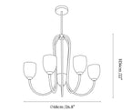 Tulip Gold Chandelier