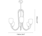 Tulip Gold Chandelier