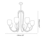 Tulip Gold Chandelier
