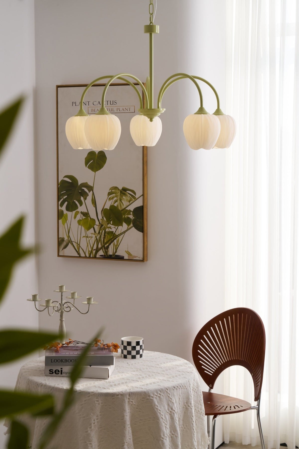 Tulip Matcha Chandelier